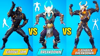 Fortnite OG Dance Battle  GROOVE JAM vs BREAKDOWN vs FLASHBACK BREAKDOWN Remix [upl. by Romilly648]