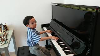 Polonaise in Aflat Major Op53 of Chopin Heroic Polonaise 蕭邦 降A大調 波蘭舞曲 作品53 by Jonah Ho age 8 [upl. by Ydur]