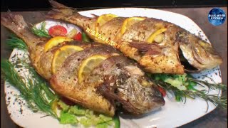 DORADE FISH SEA BREAM OVEN BAKED  BUTTER LEMON SAUCE  BLUE MOON KITCHEN [upl. by Alekal]