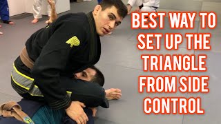 Best Way To Set Up The Triangle Choke From Side Control [upl. by Melisse]