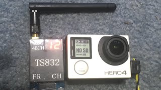 How to FPV GoPro TS832 Transmiter Simple DIY instructions [upl. by Ennaillij]