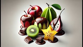 Cutting Through ChocolateCoated Fruits to Reveal the Surprise Inside [upl. by Euv]