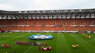 Hymn Jagiellonii Białystok przed meczem Jagiellonia Białystok  Lech Poznań 4062017 [upl. by Surtemed256]