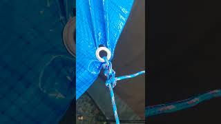 Grommets Rip On Tent Tarp Travel Tip By Andy Lee Graham [upl. by Shuler]