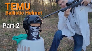 22 LR vs Temu Ballistic Helmet [upl. by Kokaras224]