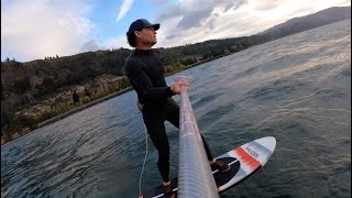 Downwind SUP Foiling in 10 mph Winds [upl. by Homans479]