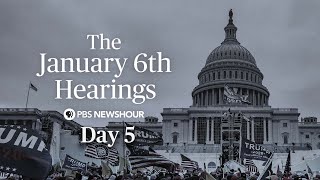 WATCH LIVE Jan 6 Committee hearings  Day 5 [upl. by Bonnee]