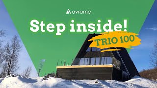 Aframe House Tour  Avrame TRIO 100 Walkthrough in Sweden [upl. by Rutherford389]