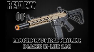 Review Of Lancer Tactical Blazer MLOK Proline Series M4 w Delta Stock amp Mock Suppressor [upl. by Bunker]