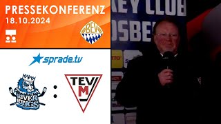 18102024  Pressekonferenz  HC Landsberg Riverkings vs TEV Miesbach [upl. by Nilya563]