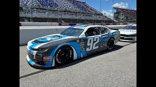 Justin Allgaier quotSurrealquot Racing His Own Throwback Scheme at Darlington [upl. by Hairacaz553]