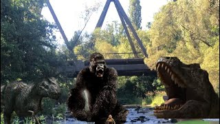 King Kong VS VRex toys Movie [upl. by Lilly]