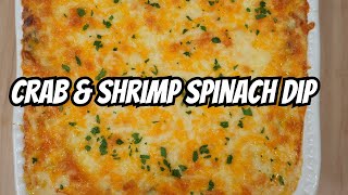 How To Make Delicious Crab amp Shrimp Spinach Dip [upl. by Noved]