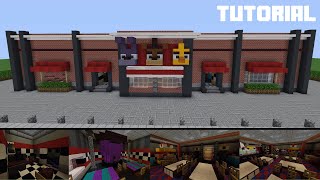 Minecraft Tutorial How To Build Freddy Fazbears Pizza Restaurant Part 1 [upl. by Micky]