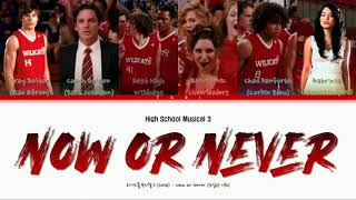 High School Musical 3  Now Or Never Color coded lyrics [upl. by Ibed]