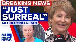 Lawyers and friend of Kathleen Folbigg on her pardoning and release  9 News Australia [upl. by Reffinnej]