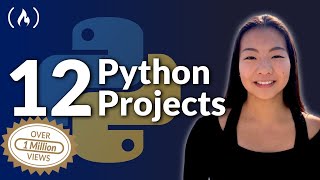 12 Beginner Python Projects  Coding Course [upl. by Gittel]