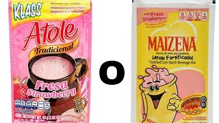 como hacer atole de maizena con sabor a fresa [upl. by Nalyorf]