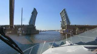 Drawbridge on the ICW Wrightsville Beach Bridge C Heide Trask Bridge 11422 3rd of 4 [upl. by Queenie94]