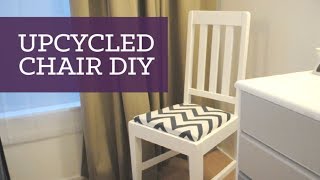 Upcycled old chair DIY  CharliMarieTV [upl. by Ennayar272]