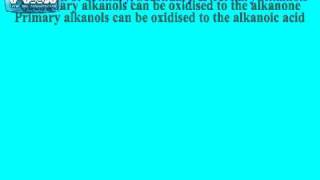 Oxidation of Alkanols alcohols [upl. by Ocsicnarf]