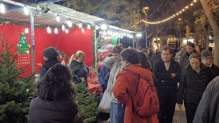 🇪🇸🎄Barcelona Spain  Barcelona Christmas Lights Walk Tour  4K UHD 60fps December 2023 [upl. by Richmal]