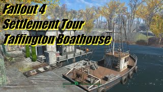 Fallout 4 Settlement Tour Taffington Boathouse [upl. by Yrakcaz182]