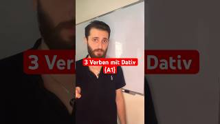 3 Verben mit Dativ deutsch deutschlernen learngerman shorts [upl. by Dnallor]