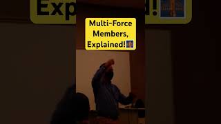 Frames and Machines MultiForce Members Explained in 10 Seconds [upl. by Luapnaes]