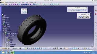 catia 3d tyre  Catia V5 tutorials for beginnersfull Rubber Tyre on catia v5  tire tread pattern [upl. by Ykcaj]