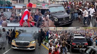 Davido amp Chioma wedding Billionaires Crazy Convoy 😳 [upl. by Nnairek]