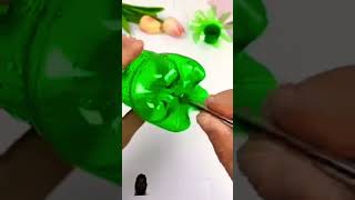 Plastic bottle art with 3d effects shortsfeed shortsviral [upl. by Griffith]