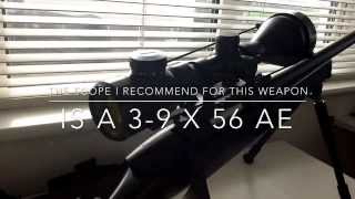 STEYR SSG 69 P2 airsoft sniper rifle review and shooting test Please like and a subscribe [upl. by Ahsiuq]