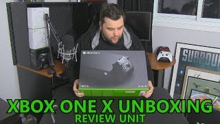 XBOX ONE X UNBOXING Review Unit [upl. by Zea917]