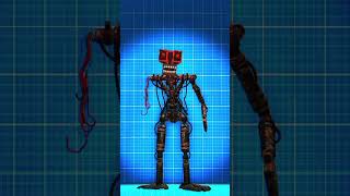 Damaged Abandoned EndoSkeleton  Blueprint Model fnaf animation fnafar blueprint shorts [upl. by Sillihp648]