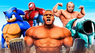 Upgrading EVERYONE To STRONGEST EVER In GTA 5 [upl. by Ennayelsel]