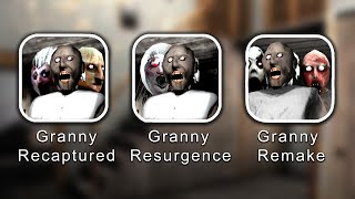 All Latest Update Car Escape  Granny Resurgence 18 Vs Granny 19 Remake Vs Granny Recaptured 15 [upl. by Derby]