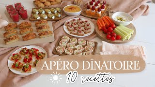 APERO DINATOIRE pour lété  10 recettes simples et délicieuses [upl. by Anaek]