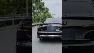 Audi B9 S4 2019 rear diffuser lips for carbon fiber installation audi a4b9 carbonfiber audis4 [upl. by Airbmak]