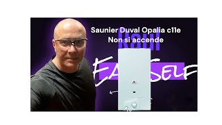 Scaldabagno a Gas Metano Saunier Duval Opalia C11e non si accende vediamo il perchè [upl. by Anilahs]