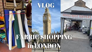 BEING A TOURIST amp FABRIC SHOPPING IN LONDON  VLOG [upl. by Asserac428]