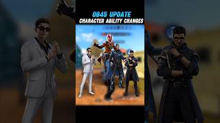 OB45 UPDATE 🔥 CHARACTER ABILITY CHANGES 😱🤔shorts trending freefire [upl. by Noiraa563]