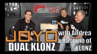 JOYO DUAL KLONZ  Sampling the Tones amp learning the App w Andrea amp Fabrizio of KLONZ [upl. by Novyar]