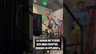 LIV MORGAN DEMANDS AN APPLAUSE FROM MEDIA 😂 [upl. by Rehpotsyrhc]