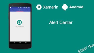 Xamarin Android Tutorial  iOS style Alert Center [upl. by Daffie]