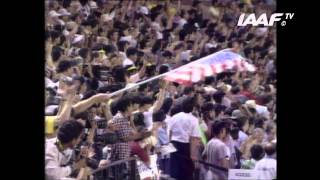 World Record  100m Men Final Tokyo 1991 [upl. by Newmann]