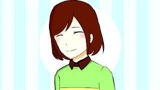 kawaii konnichiwa arigato  Chara Undertale meme [upl. by Fabria]