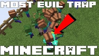 THE MOST EVIL DEADLY TRAP IN MINECRAFT TUTORIAL  BABY ZOMBIE BOUNCING BETTY [upl. by Enelyaj267]