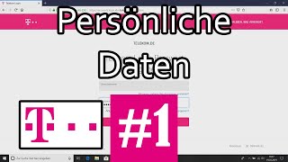 Telekom Kunden und Telefoniecenter Folge 1  Die persönlichen Daten im Kundencenter [upl. by Ashti]