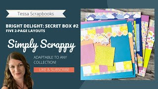 Simply Scrappy Secret Box 2 Project Layouts [upl. by Meir]